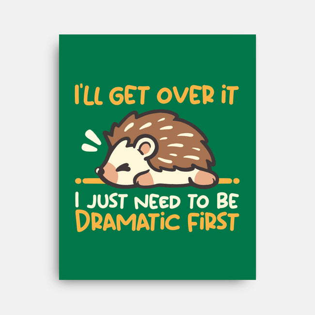 Dramatic Hedgehog-None-Stretched-Canvas-NemiMakeit