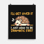 Dramatic Hedgehog-None-Matte-Poster-NemiMakeit