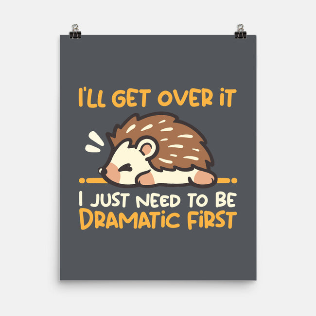 Dramatic Hedgehog-None-Matte-Poster-NemiMakeit
