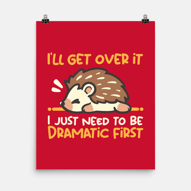 Dramatic Hedgehog-None-Matte-Poster-NemiMakeit