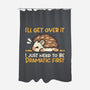 Dramatic Hedgehog-None-Polyester-Shower Curtain-NemiMakeit