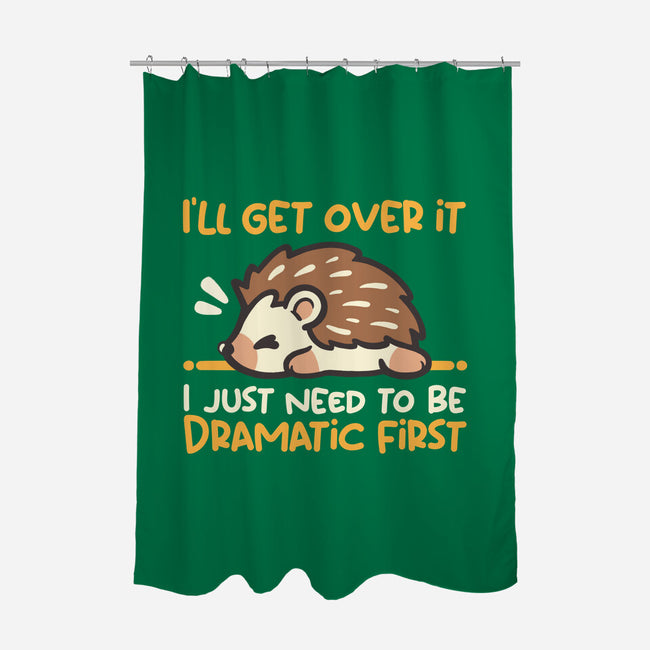 Dramatic Hedgehog-None-Polyester-Shower Curtain-NemiMakeit