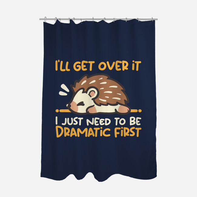 Dramatic Hedgehog-None-Polyester-Shower Curtain-NemiMakeit
