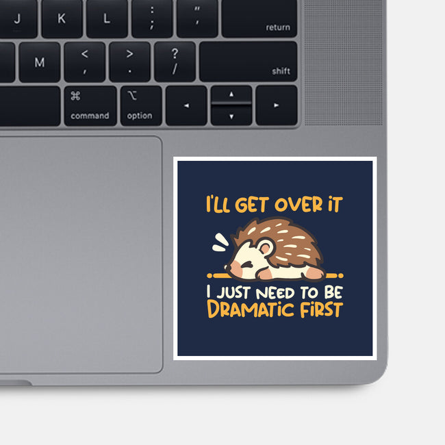 Dramatic Hedgehog-None-Glossy-Sticker-NemiMakeit