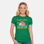 Dramatic Hedgehog-Womens-Fitted-Tee-NemiMakeit
