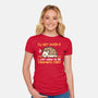 Dramatic Hedgehog-Womens-Fitted-Tee-NemiMakeit
