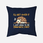 Dramatic Hedgehog-None-Removable Cover w Insert-Throw Pillow-NemiMakeit