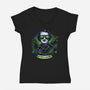 Mystery And Macabre-Womens-V-Neck-Tee-glitchygorilla