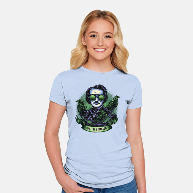 Mystery And Macabre-Womens-Fitted-Tee-glitchygorilla