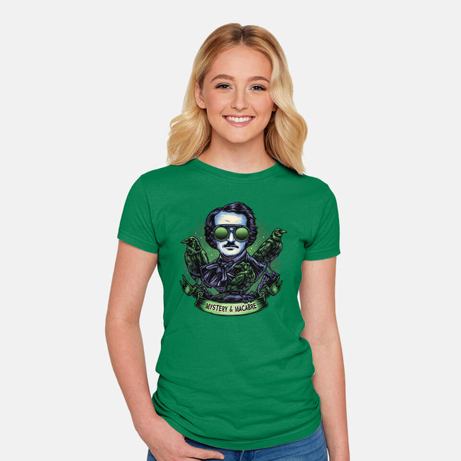 Mystery And Macabre-Womens-Fitted-Tee-glitchygorilla