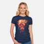 The Doctor Tony-Womens-Fitted-Tee-dandingeroz