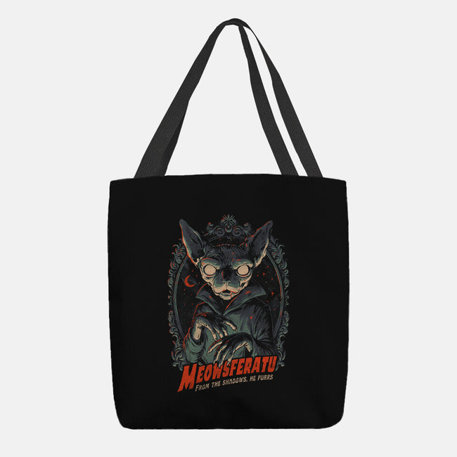 Meowsferatu-None-Basic Tote-Bag-eduely