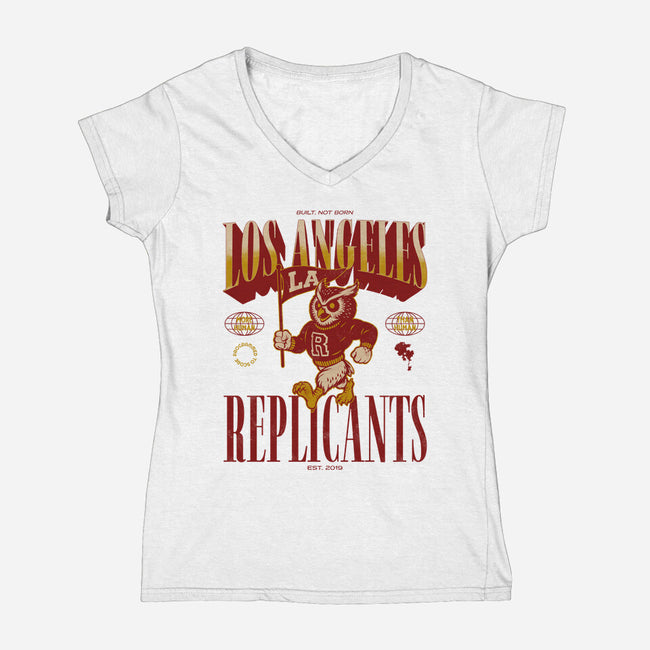 Go Replicants-Womens-V-Neck-Tee-Hafaell