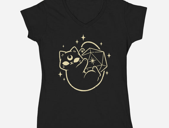 Cute Magical Black Cat D20