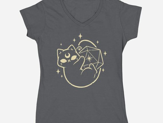 Cute Magical Black Cat D20