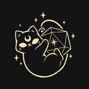 Cute Magical Black Cat D20