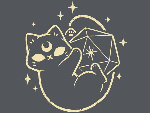 Cute Magical Black Cat D20