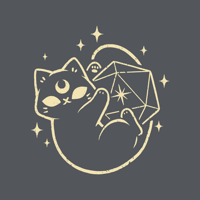 Cute Magical Black Cat D20-None-Fleece-Blanket-xMorfina