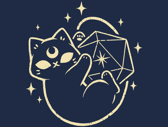 Cute Magical Black Cat D20