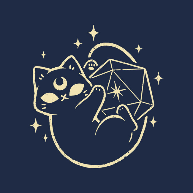 Cute Magical Black Cat D20-Mens-Basic-Tee-xMorfina