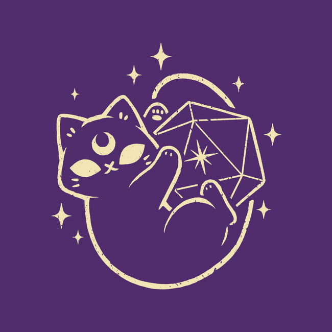 Cute Magical Black Cat D20-Womens-Fitted-Tee-xMorfina
