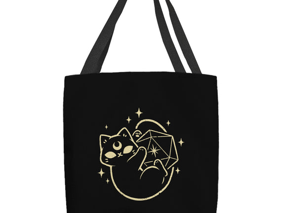 Cute Magical Black Cat D20