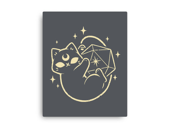 Cute Magical Black Cat D20