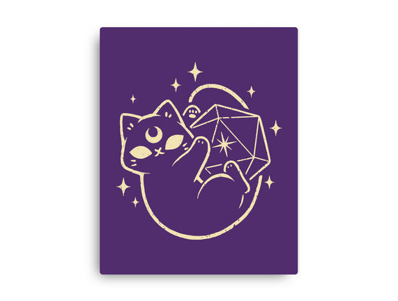 Cute Magical Black Cat D20
