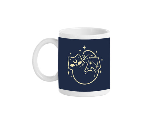 Cute Magical Black Cat D20