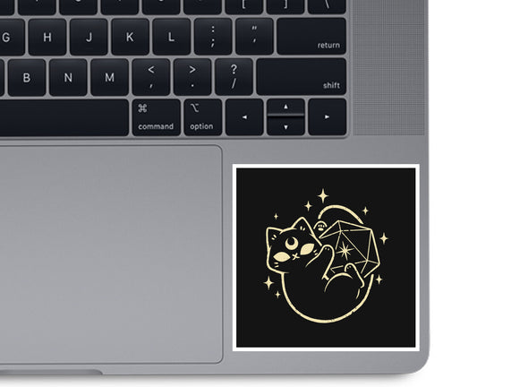 Cute Magical Black Cat D20