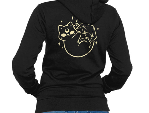 Cute Magical Black Cat D20