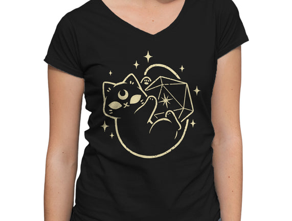 Cute Magical Black Cat D20