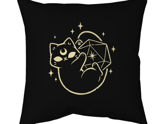 Cute Magical Black Cat D20
