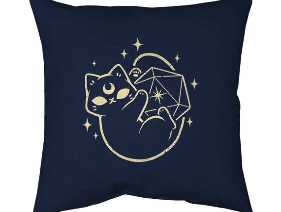 Cute Magical Black Cat D20