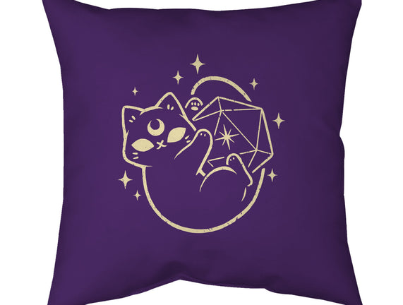 Cute Magical Black Cat D20