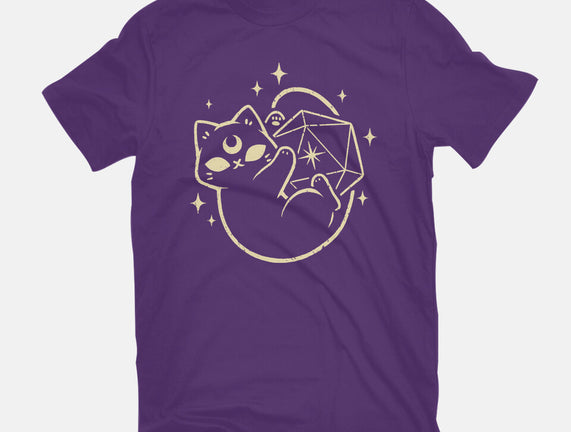 Cute Magical Black Cat D20