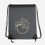 Cute Magical Black Cat D20-None-Drawstring-Bag-xMorfina