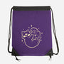 Cute Magical Black Cat D20-None-Drawstring-Bag-xMorfina