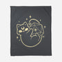 Cute Magical Black Cat D20-None-Fleece-Blanket-xMorfina