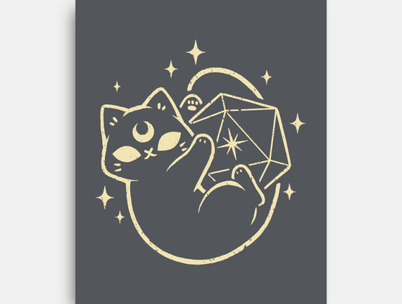 Cute Magical Black Cat D20