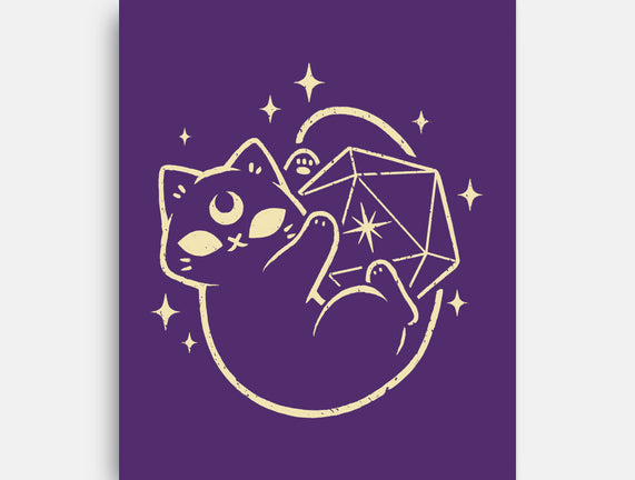 Cute Magical Black Cat D20