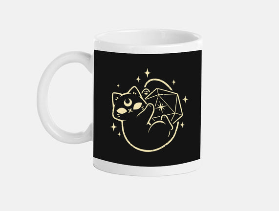 Cute Magical Black Cat D20