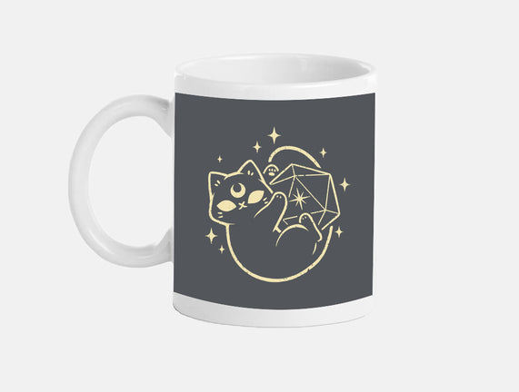 Cute Magical Black Cat D20