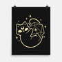 Cute Magical Black Cat D20-None-Matte-Poster-xMorfina