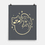 Cute Magical Black Cat D20-None-Matte-Poster-xMorfina