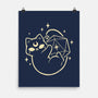 Cute Magical Black Cat D20-None-Matte-Poster-xMorfina