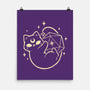 Cute Magical Black Cat D20-None-Matte-Poster-xMorfina