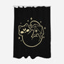 Cute Magical Black Cat D20-None-Polyester-Shower Curtain-xMorfina