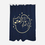 Cute Magical Black Cat D20-None-Polyester-Shower Curtain-xMorfina