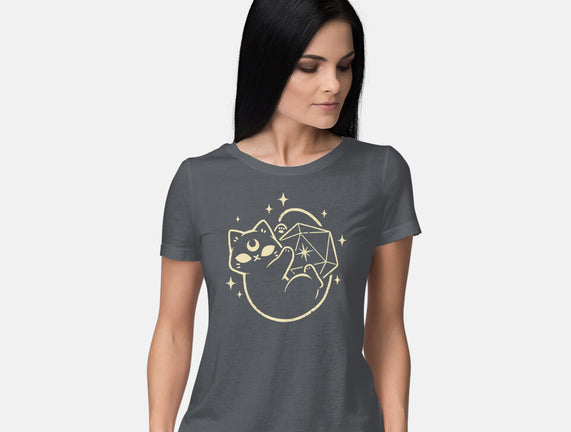 Cute Magical Black Cat D20